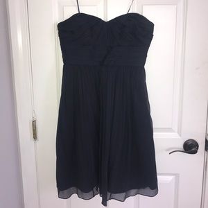 J. Crew strapless bridesmaid dress